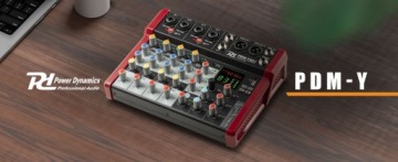 6-канальный студийный фантомный микшер BT +48 В PDM-Y601 Power Dynamics