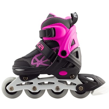 Регулируемые роликовые коньки Roxa HEART ALU KID, размеры 39–42