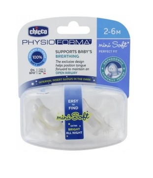 Smoczek Chicco silikon 2 m +