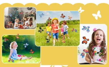 12 шт. летающие заводные волшебные бабочки, забавный сюрприз для ребенка