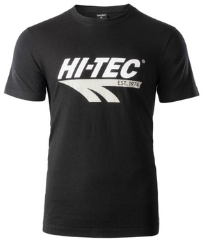 HI-TEC KOSZULKA MĘSKA T-SHIRT BAWEŁNIANY CZARNY XL