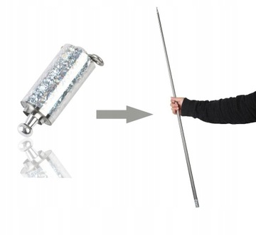 Magiczna Zabawki różdżka teleskopowy kij 110cm
