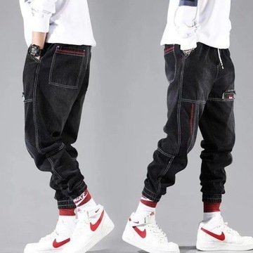 2023 New Streetwear Hip Hop Cargo Pants Men's jean