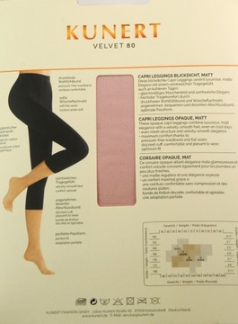 ЛЕГИНСЫ KUNERT VELVET 80 CAPRI LUX РОЗОВЫЕ 48-50 -50%