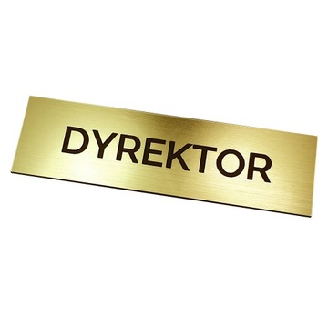 Tabliczka DYREKTOR, na drzwi, DOWOLNE NAPISY, 10cm x 30cm
