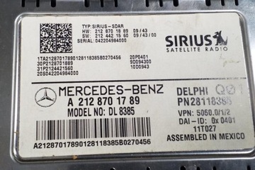 RELÉ MERCEDES-BENZ GLK (X204) A2128701789 3.5L GASOLINE 2011
