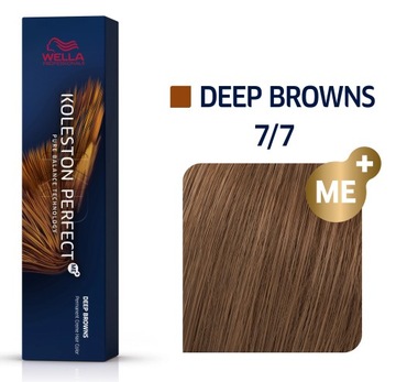 Wella Farba Koleston Perfect Me+ KP 7/7 Deep Browns blondy brązy 60ml