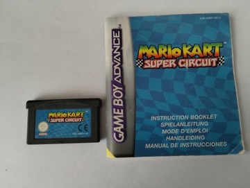 Gra Mario Kart Super Circuit GBA + Instrukcja