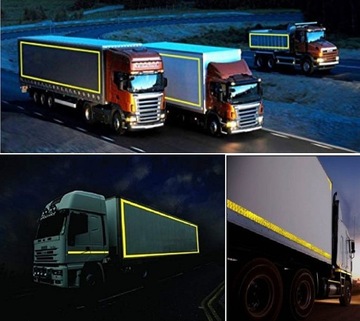 ЛЕНТА СВЕТООТРАЖАЮЩАЯ САМОКЛЕЯЩАЯСЯ ЖЕЛТАЯ НЕОНОВАЯ ПРЕДУПРЕЖДЕНИЕ 5М