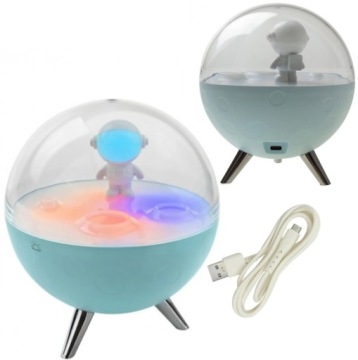 Нічник LED Космонавт Дитяча Кольорова RGB Місяць USB Ecolight