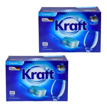 KRAFT KAPSUŁKI DO ZMYWARKI CLASSIC 120 SZTUK TABLETKI