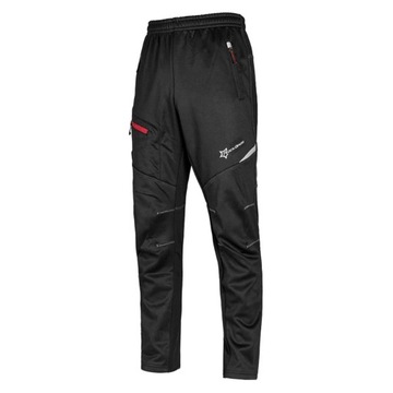ROCKBROS Spodnie Rowerowe Ciepłe Wodoodporne 2-15°C Czarne roz. M