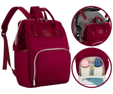 Taška na kočárek, multifunkční batoh, prostorný organizér mommy bag Peterson