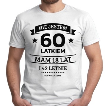 KOSZULKA NA URODZINY PREZENT T-SHIRT Z NADRUKIEM ŚMIESZNA MĘSKA | XL