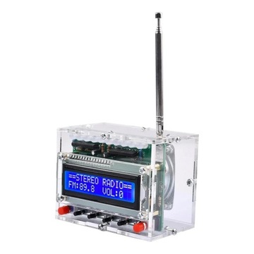 Radio FM 87-108MHz LCD Spektrum Obudowa DIY KIT