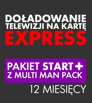 Doładowanie TNK START+ Multi Man Pack 12 MIESIĘCY