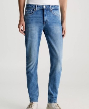 Calvin Klein Jeans spodnie J30J323849 1AA niebieski 33/32