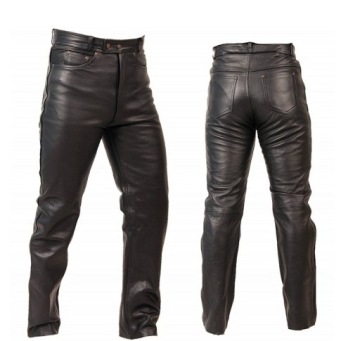 ПРЯМЫЕ МОТОЦИКЛЕТНЫЕ КОЖАНЫЕ БРЮКИ SSM003 4XL