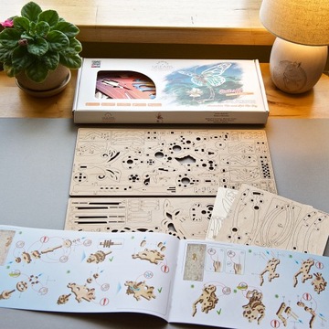 Деревянный 3D-пазл Механическая бабочка uGEARS