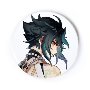 Przypinka anime Genshin Impact Xiao 58 mm