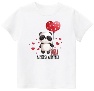 Koszulka personalizowana NAJSŁODSZA WALENTYNKA IMIĘ PREZENT r. 104