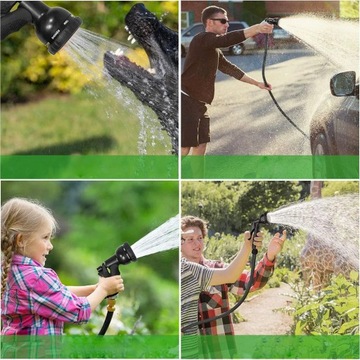 Удлиняемый САДОВЫЙ ШЛАНГ 22м + ПИСТОЛЕТ + СОЕДИНИТЕЛИ