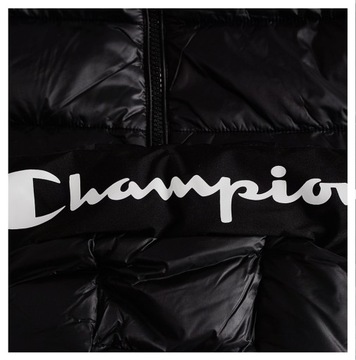 CHAMPION Kurtka puchowa 115753 Czarny Regular Fit