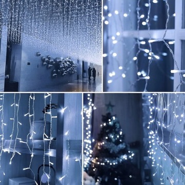НАРУЖНЫЕ ЕЛОЧНЫЕ ОГНИ ICILES 300 LED 12M РОЖДЕСТВЕНСКИЕ ОГНИ + ВСПЫШКА
