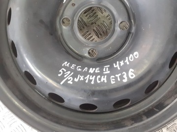 DISK 14” OCELOVÝ RENAULT MEGANE II