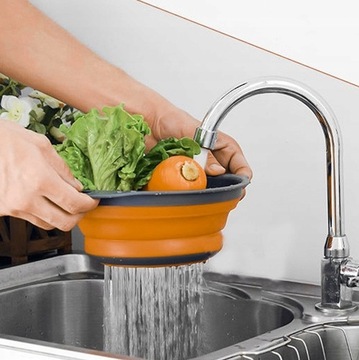 СКЛАДНОЙ СИЛИКОНОВЫЙ ДУРШРУГ СИЛЬНИК СИТО С РУЧКАМИ