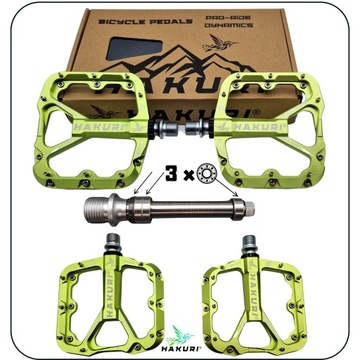 ПЕДАЛИ ПЛАТФОРМЫ Алюминиевый велосипед x 3 герметичных картриджных подшипника