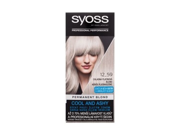 Syoss Permanent Coloration Permanent Blond Farba do włosów 12-59 Cool Plati