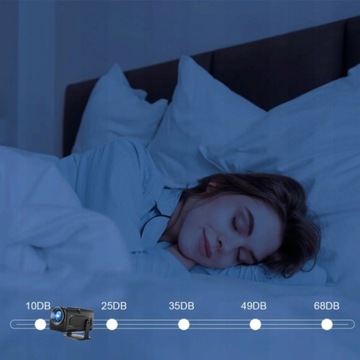 Projektor Rzutnik Android TV WiFi Bluetooth 4K Full HD Przenośny Obrotowy