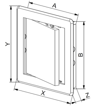 Осмотровые дверцы AWENTA DT25 150 x 250 мм