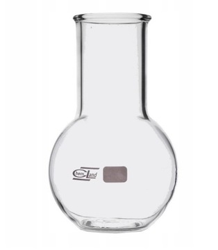 Kolba płaskodenna 500 ml Chemland SZEROKA SZYJA
