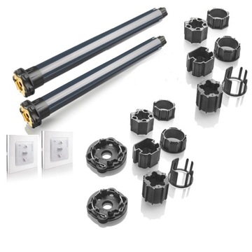 Somfy 2x napęd do rolet zewnętrznych 10Nm zestaw do renowacji