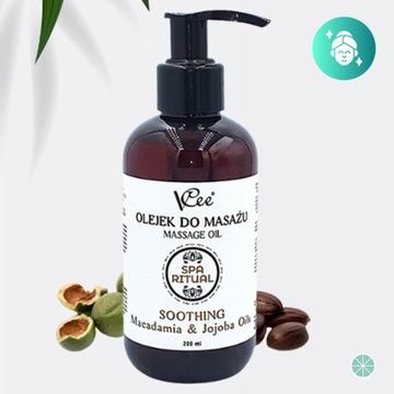 OLEJEK DO MASAŻU MACADAMIA OILS VCEE 200ML PRO