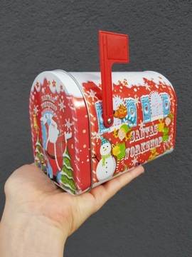 Skrzynka Pocztowa Metalowa Boże Narodzenie Prezent