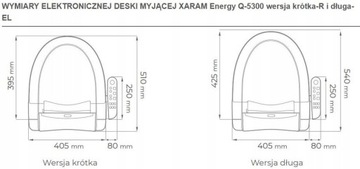 Электронное сиденье для унитаза с функцией биде HQ