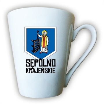 kubek latte Sępólno Krajeńskie herb