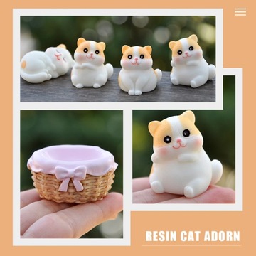 Ozdoba dla lalek kota Mini figurki zwierząt Kot reklama
