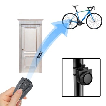 ПРОТИВОУГОННАЯ СИГНАЛИЗАЦИЯ С БЕСПРОВОДНЫМ ПУЛЬТОМ ПУЛЬТА ДЛЯ ВЕЛОСИПЕДА, МОТОЦИКЛА