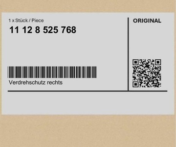 Zabezpieczenie przed obracaniem prawe BMW K50 (R 1200 GS, R 1250 GS) K51 (R