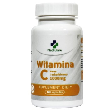 WITAMINA C kwas L-Askorbinowy 1000mg 60k ODPORNOŚĆ