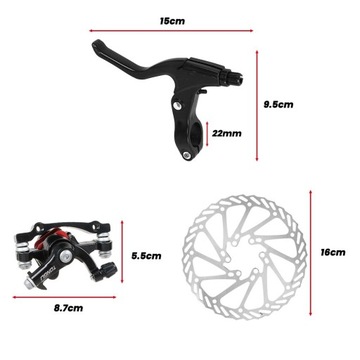 ПОЛНЫЙ КОМПЛЕКТ ВЕЛОСИПЕДНЫХ ДИСКОВЫХ ТОРМОЗОВ