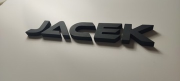 ИМЯ Буквы БУКВЫ Надпись на стене Дверь 3D наклейка Styrodur