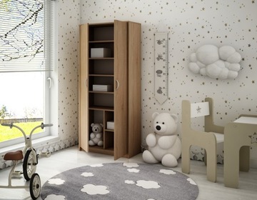 ШКАФ, ЗАКРЫТЫЙ КНИЖНЫЙ ШКАФ, ПОЛКА ДУБ СОНОМА R004