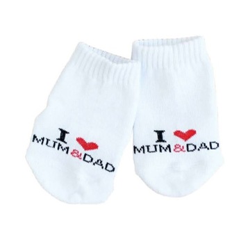 Skarpetki niemowlęce 0m+ białe skarpety dla noworodka