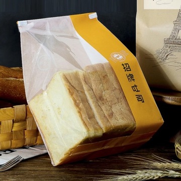 30шт 33х16х10см пакет из крафт-бумаги с окошком для упаковки