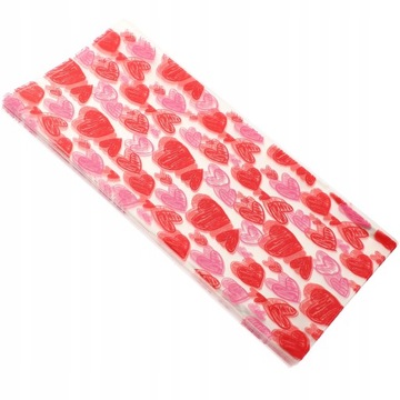 100pcs Valentine's Day Cookie Bags w